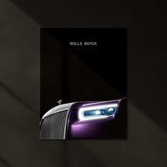 Rolls-Royce Neon LED Metal Poster