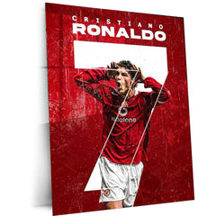 Cristiano Ronaldo Metal Poster – Football Legend Wall Art