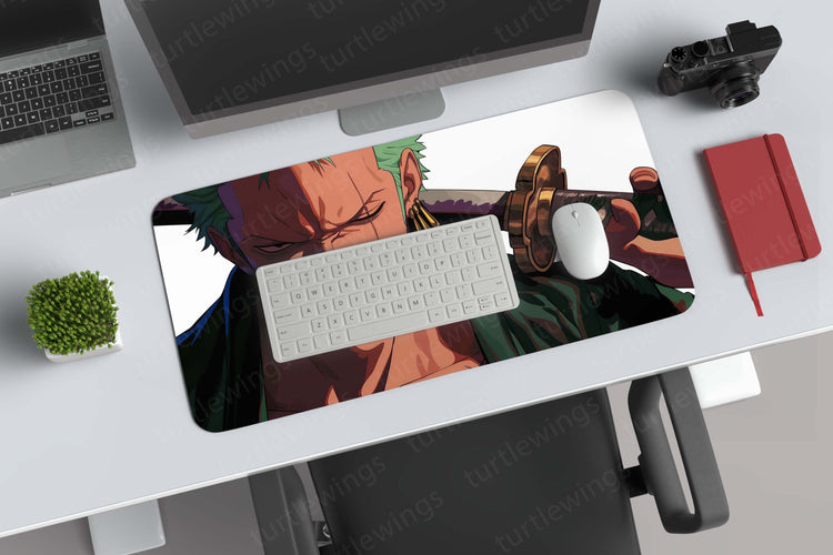 Roronoa Zoro One Piece Deskmat | Three-Sword Style Samurai