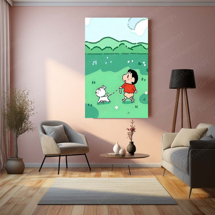 Shinchan Metal Poster