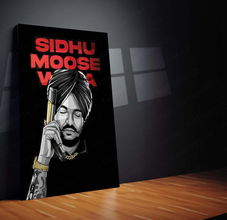 Sidhu Moose Wala: Punjabi Music Legend Metal Poster | Turtlewings Musical Icons