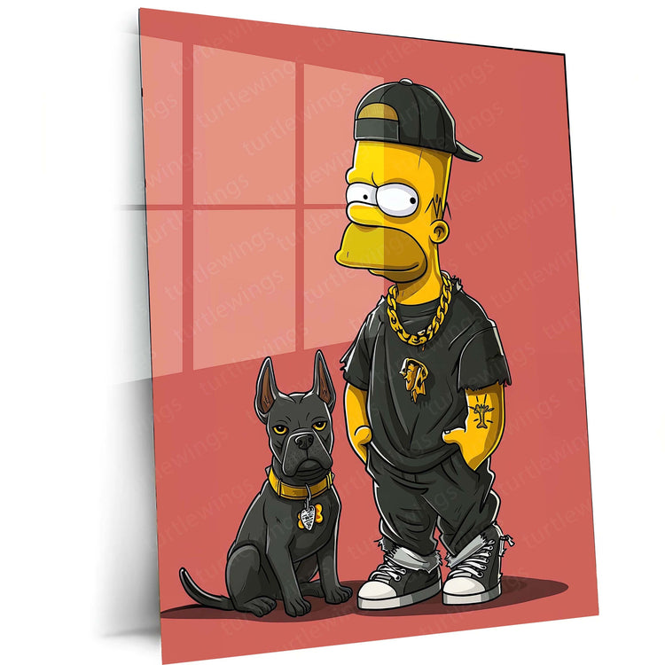 Simpsons Metal Poster