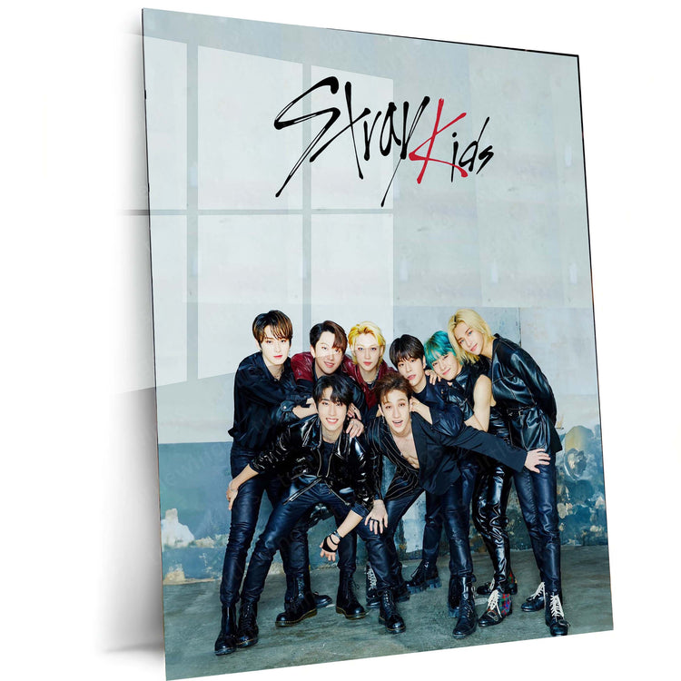 Stray Kids Metal Poster | Dynamic K-Pop Group | HD Print