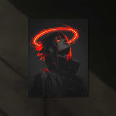 Sasuke Uchiha Neon LED Metal Poster