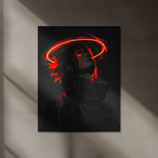 Sasuke Uchiha Neon LED Metal Poster - TURTLEWINGS 