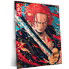 Shanks One Piece Japanese Metal Poster | Yonko Red-Haired Pirate Wall Art