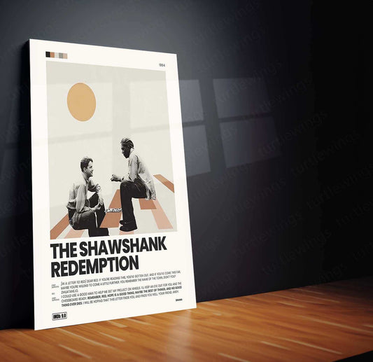 The Shawshank Redemption Metal Poster | Classic Movie Wall Art | Hope & Freedom Decor - TURTLEWINGS 