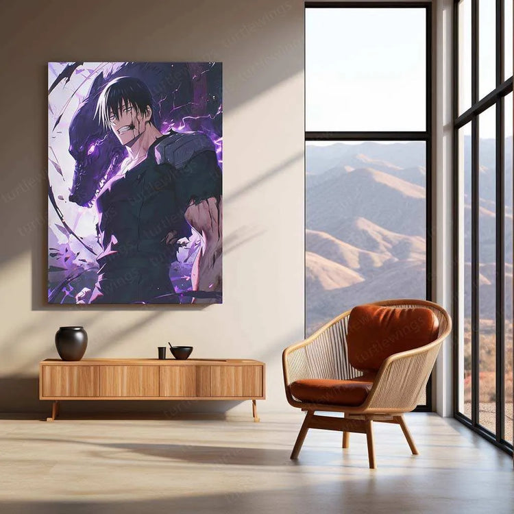 Toji Fushiguro – The Sorcerer Assassin | Jujutsu Kaisen Metal Poster2 - TURTLEWINGS 