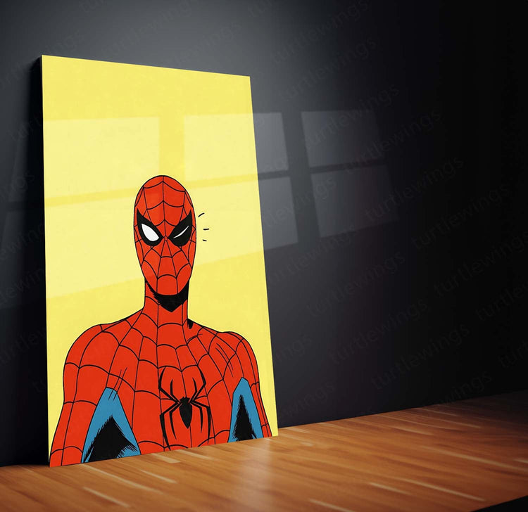 Spiderman Minimal Design Metal Poster | Clean & Bold | High-Quality Metal Print