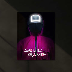 Squid Game Neon LED Metal Poster