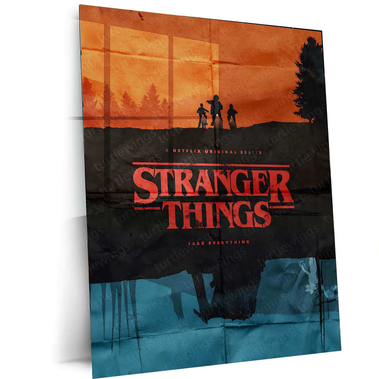 Stranger Things Metal Poster – The Upside Down Awaits 3 - TURTLEWINGS 