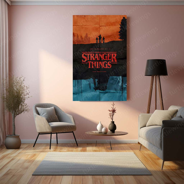 Stranger Things Metal Poster | 80s Nostalgia | High-Quality Metal Print 4