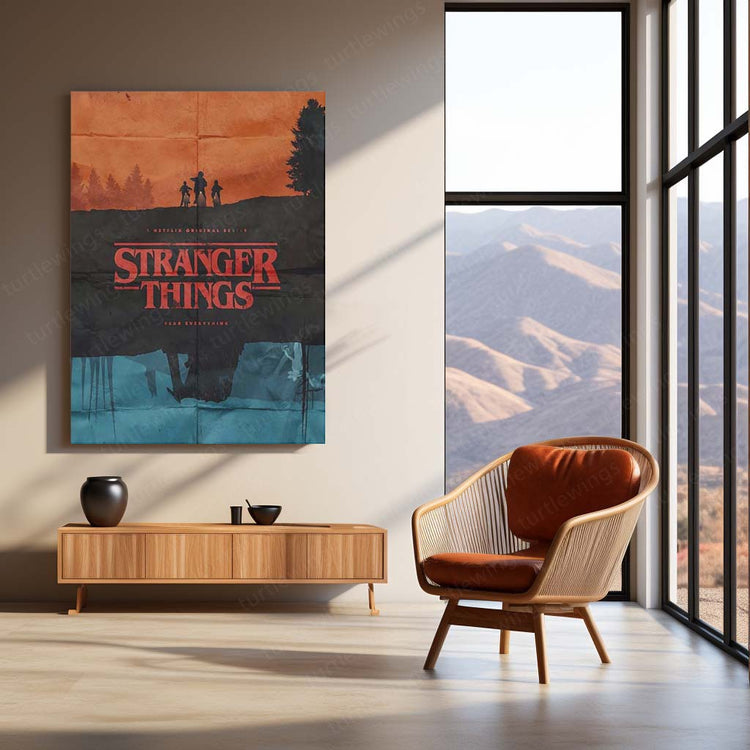 Stranger Things Metal Poster | 80s Nostalgia | High-Quality Metal Print 4