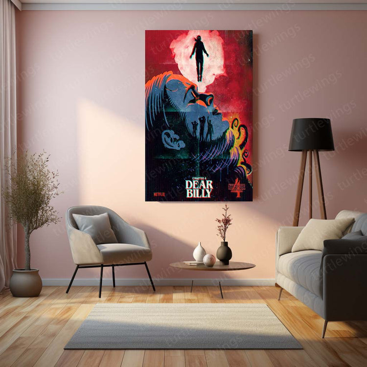 Stranger Things Season 4 Chapter 4: "Dear Billy" Metal Poster | High-Quality Metal Print