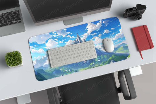 Aesthetic Mountain Art Deskmat – Serene Peaks for Inspired Workspaces