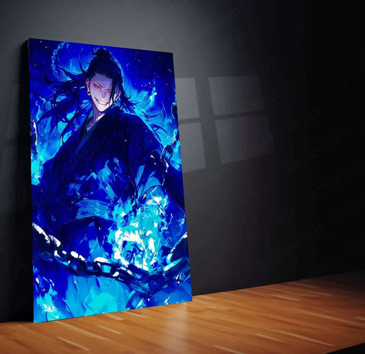 Suguru Geto Jujutsu Kaisen Metal Poster | Powerful Sorcerer Wall Art | Portrait & Landscape Formats - TURTLEWINGS 