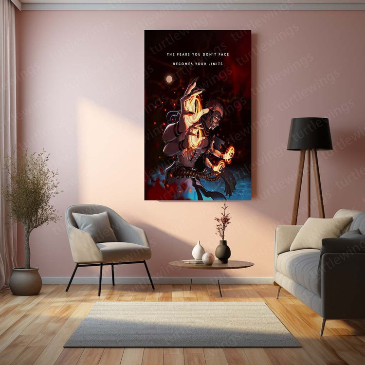 Ryomen Sukuna Quote Metal Poster | Jujutsu Kaisen | High-Quality Metal Print