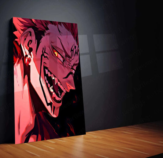 Sukuna Ryomen Poster – Jujutsu Kaisen Anime Art, Fierce and Powerful - TURTLEWINGS 