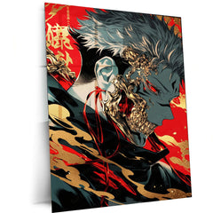 Ryomen Sukuna - Jujutsu Kaisen Metal Poster | Cursed King | Anime Wall Art