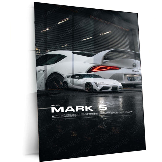 Toyota Supra MK5 Metal Poster | Iconic Performance | Car Art