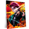 Tanjiro Metal Poster – Demon Slayer Wall Art | Anime Samurai Aesthetic