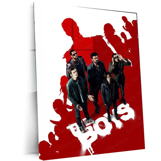 The Boys Metal Poster – Gritty Superhero Wall Art | Dark Action Series Decor - TURTLEWINGS 