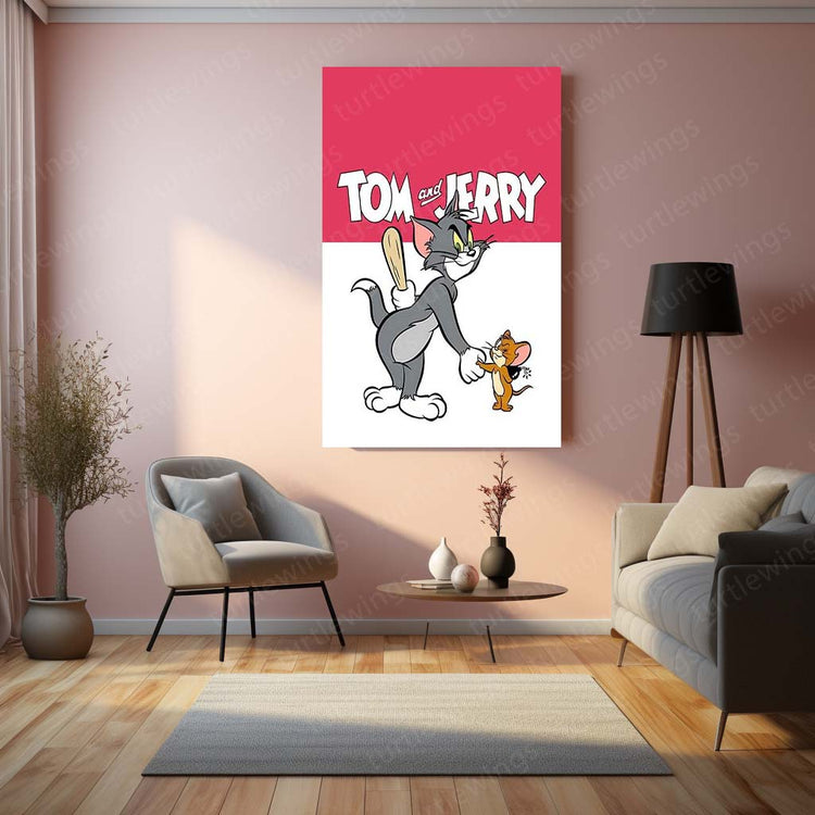 Tom and Jerry Metal Poster