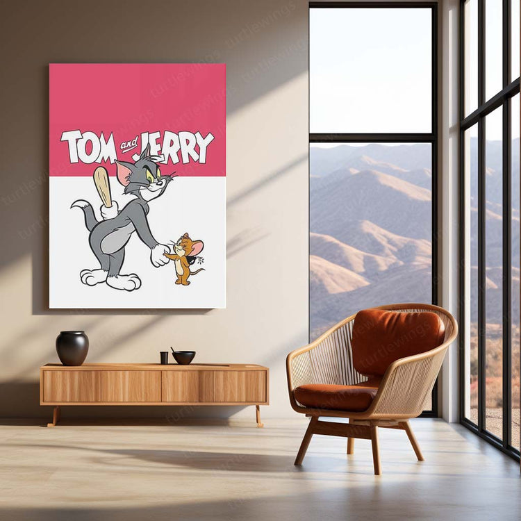 Tom and Jerry Metal Poster