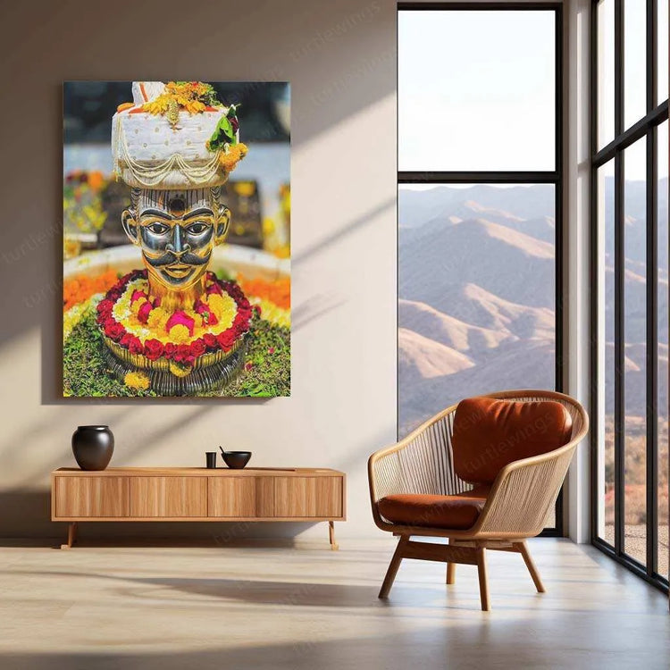 Trimbakeshwar Nashik Metal Poster – Sacred Temple Art | Spiritual Wall Decor - TURTLEWINGS 