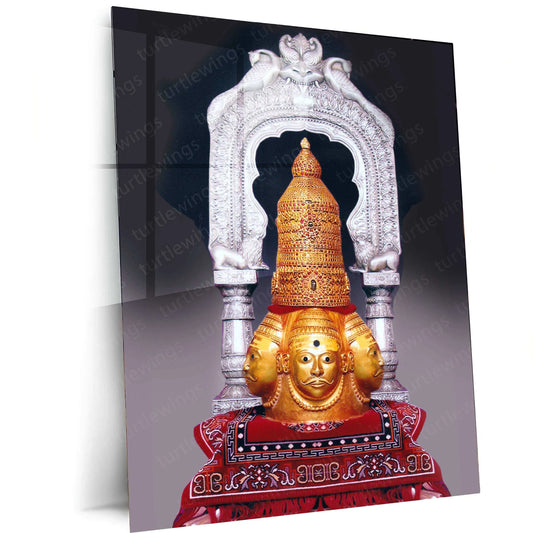 Trimbakeshwar Nashik Metal Poster – Sacred Temple Art | Spiritual Wall Decor 3 - TURTLEWINGS 