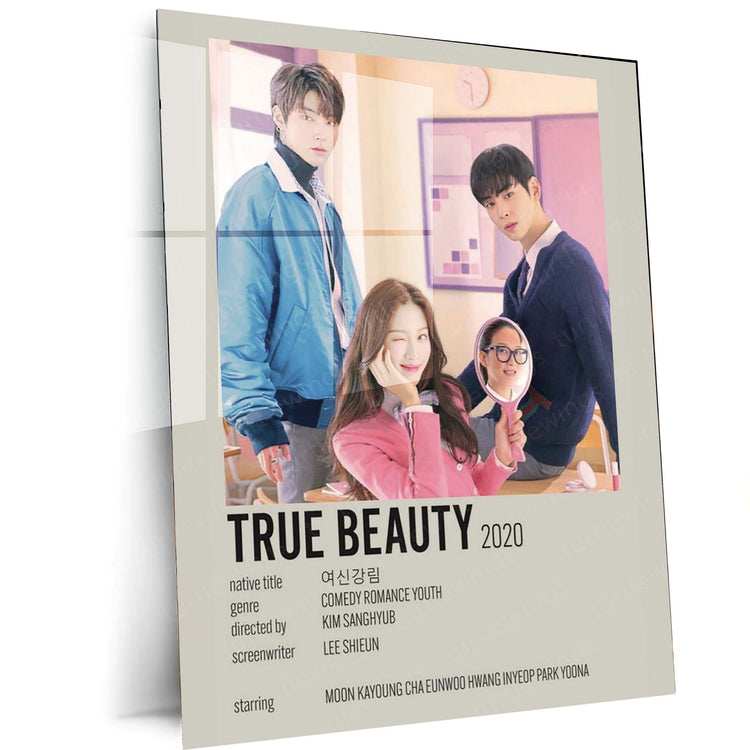 True Beauty K-Drama Metal Poster | Romantic Comedy | HD Print