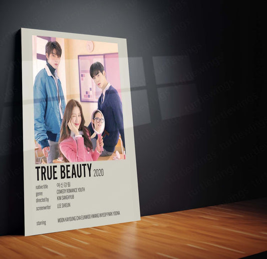 True Beauty K-Drama Metal Poster | Romantic Comedy | HD Print