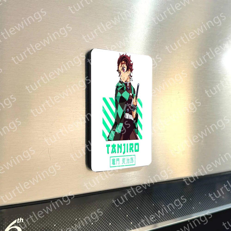 Tanjiro Kamado thedemon Slayer HD Metal Fridge Magnet Combo (Set of 5) | Turtlewings Collection