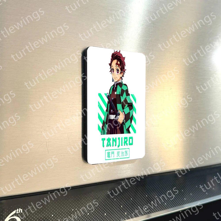 Tanjiro Kamado thedemon Slayer HD Metal Fridge Magnet Combo (Set of 5) | Turtlewings Collection