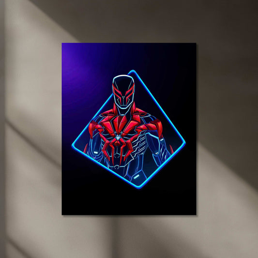 The Spider-Man Neon LED Metal Poster â Marvel Superhero Wall Art