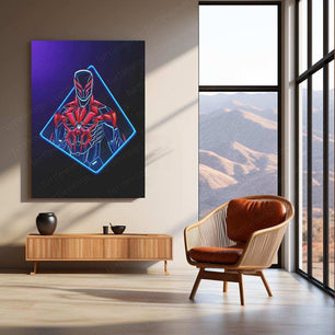 The Spider-Man Neon LED Metal Poster â Marvel Superhero Wall Art - TURTLEWINGS 