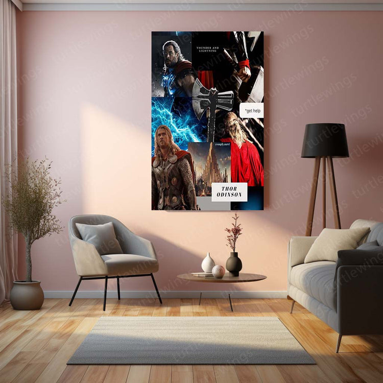 Thor Metal Poster | God of Thunder | High-Quality Metal Print