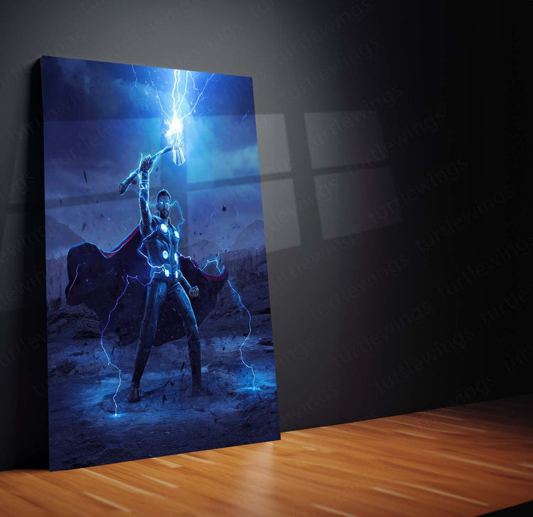 Thor: God of Thunder Metal Poster | Marvel's Mighty Avenger Wall Art 2