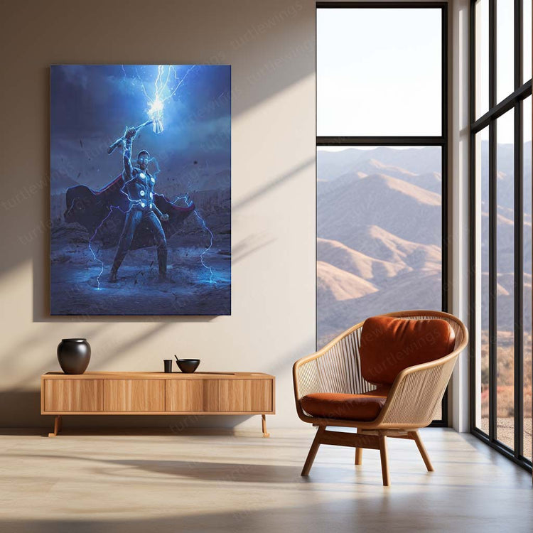 Thor: God of Thunder Metal Poster | Marvel's Mighty Avenger Wall Art 2