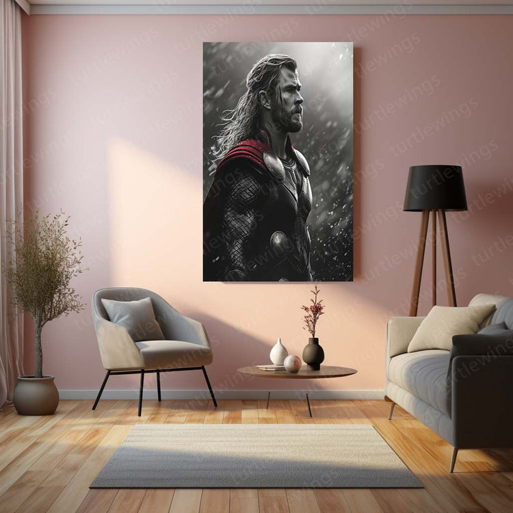 Thor: God of Thunder Metal Poster | Marvel's Mighty Avenger Wall Art