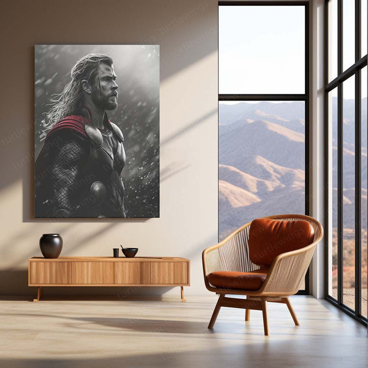 Thor: God of Thunder Metal Poster | Marvel's Mighty Avenger Wall Art