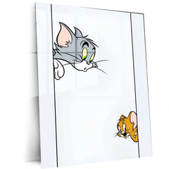 Tom and Jerry Metal Poster – Classic Cartoon Chaos 2