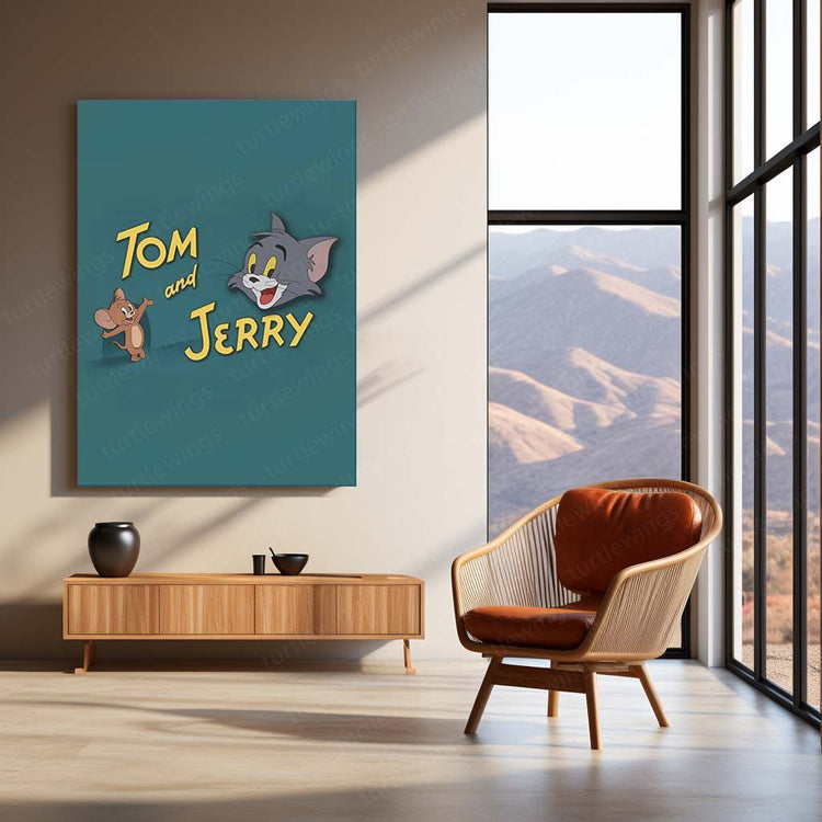 Tom and Jerry Metal Poster | Classic Cartoon Fun Art 2