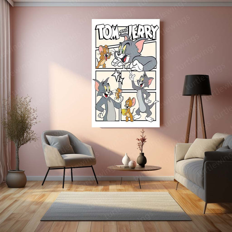 Tom and Jerry Metal Poster | Classic Cartoon Fun Art 3