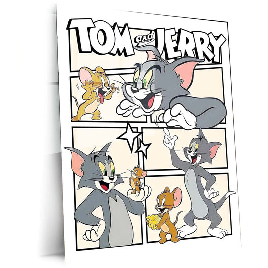 Tom and Jerry Metal Poster | Classic Cartoon Fun Art 3