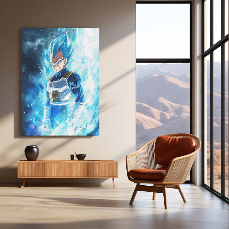 Vegeta Metal Poster