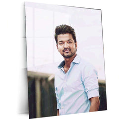 Vijay Thalapathy Metal Poster – Tamil Superstar Wall Art | Kollywood Icon Decor