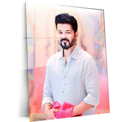 Vijay Thalapathy Metal Poster – Tamil Superstar Wall Art | Kollywood Icon Decor 2