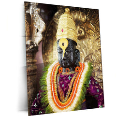 Vitthal Metal Poster – Divine Pandharpur Vithoba Wall Art | Spiritual Hindu Decor