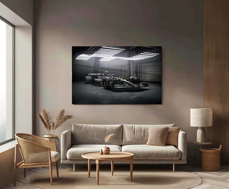 Mercedes AMG F1 W14 Metal Poster | High-Performance Racing Art